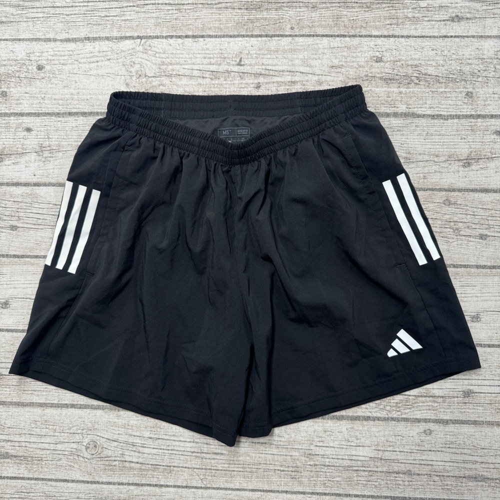 Adidas Shorts Men's Medium Black Trefoil Aeroready Athletic Running Sportswear